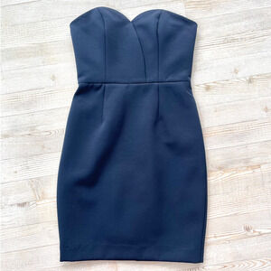 Finders Keepers Strapless Sweetheart Mini Dress | Navy Size Small‎